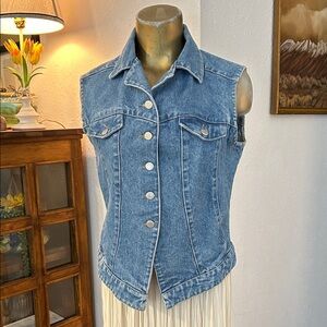 Classic Medium Wash Denim Vest by Red Lodge sz L
